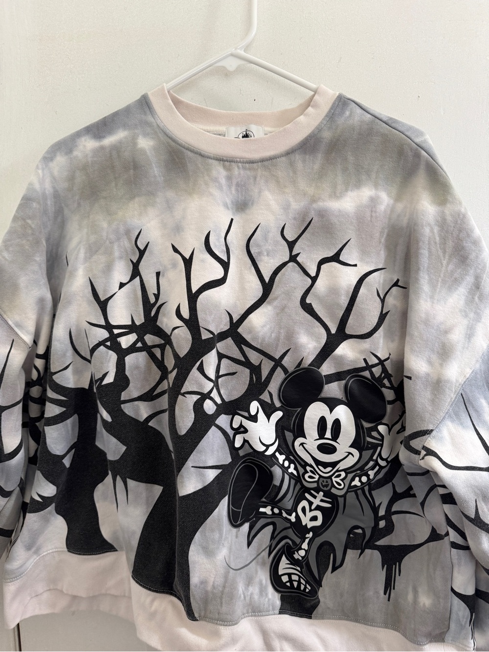 Disney Cream and White Cozy Crewneck Sweatshirt
